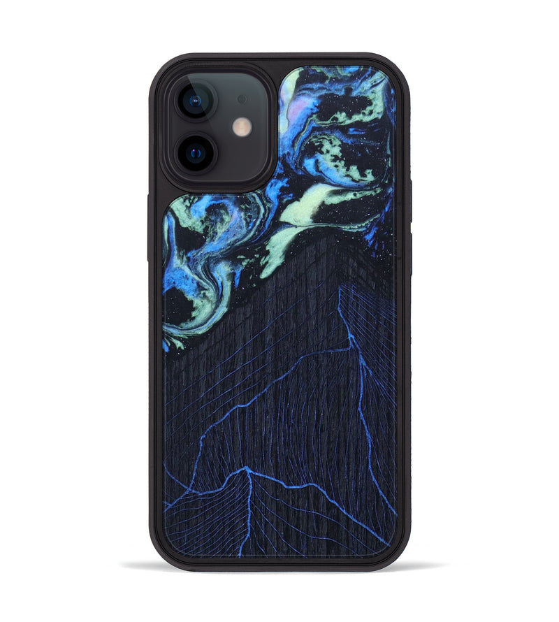 iPhone 12 mini Wood+Resin Phone Case - Zhane (Aurora, 618546)