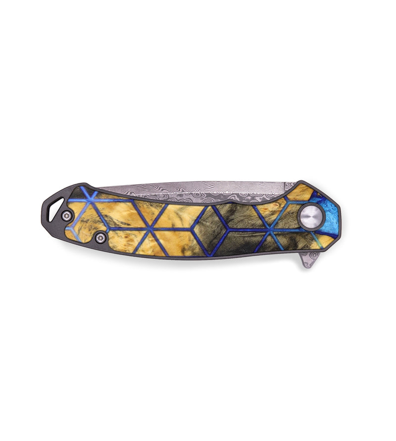 EDC Wood+Resin Pocket Knife - Shari (Pattern, 636466)