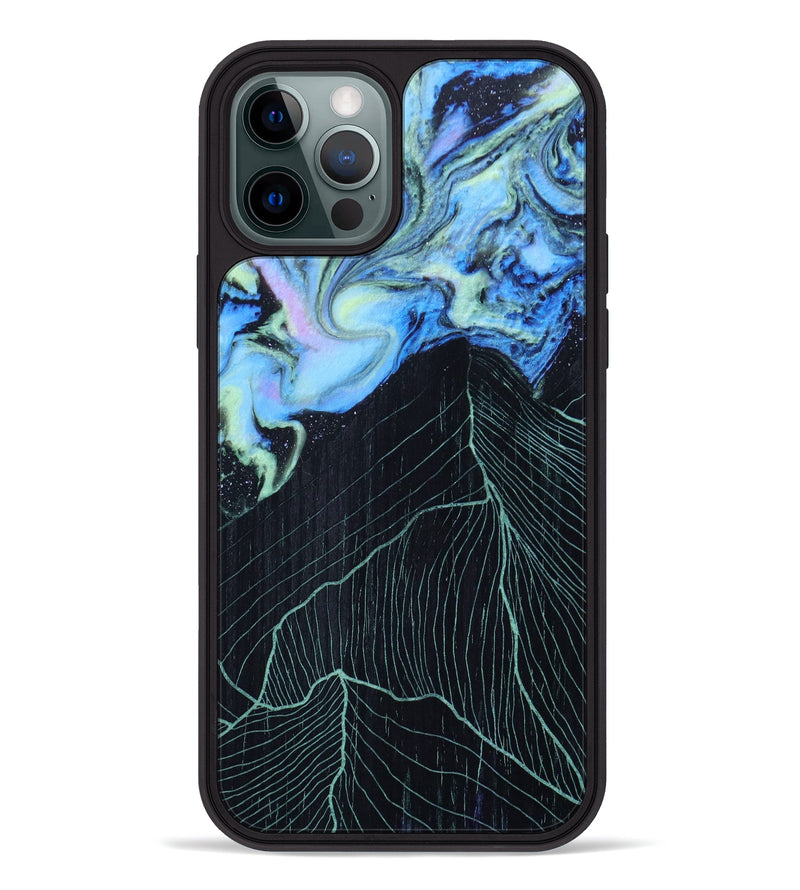 iPhone 12 Pro Wood+Resin Phone Case - Lynda (Aurora, 617675)