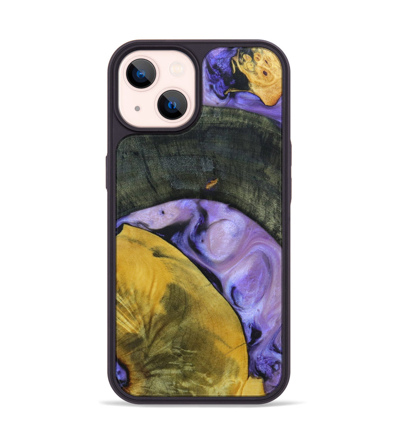 iPhone 14 Wood+Resin Phone Case - Murial (Mosaic, 633383)