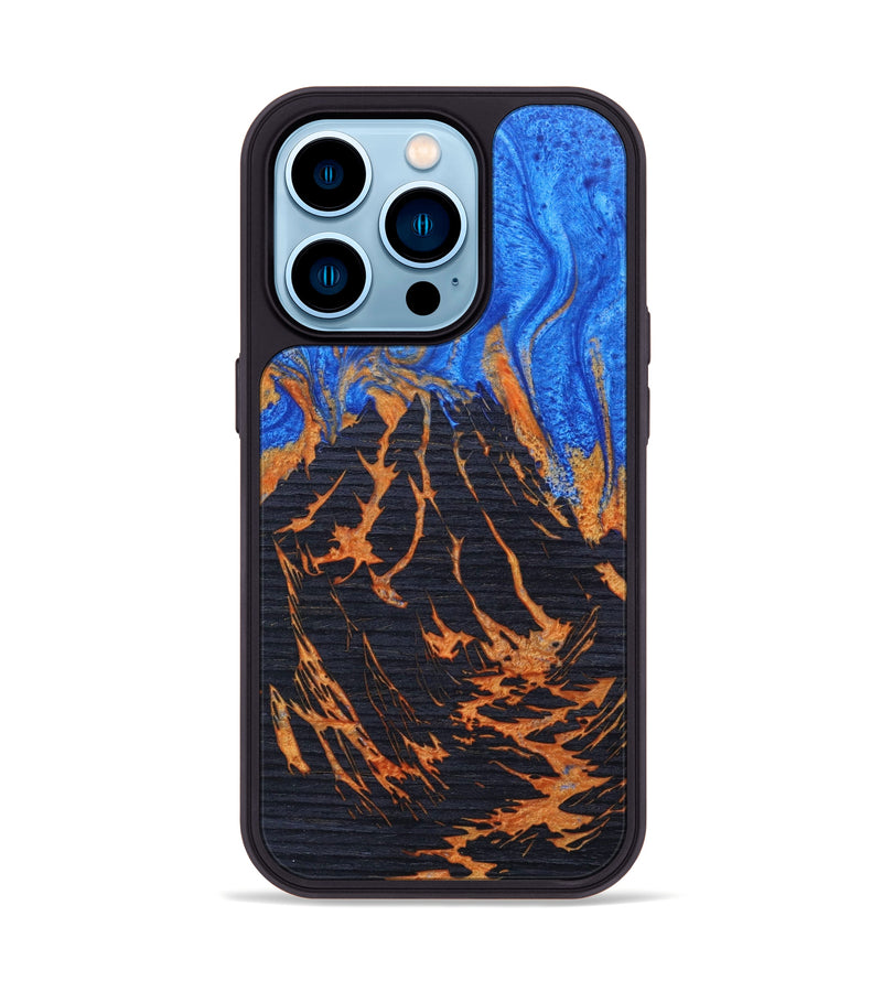 iPhone 14 Pro Wood+Resin Phone Case - Maryellen (Lava, 627094)