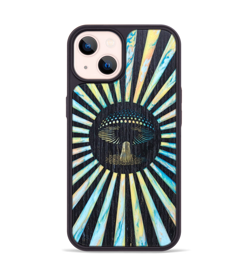 iPhone 14 Wood+Resin Phone Case - Archie (Retro, 636266)