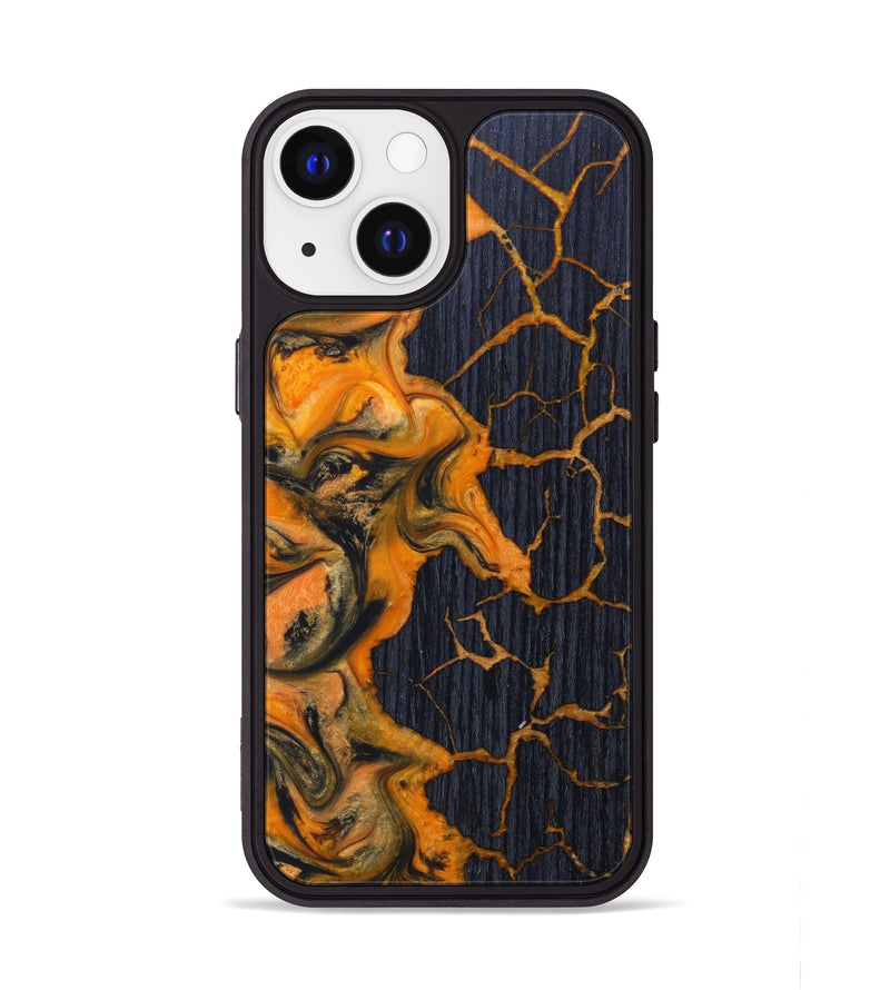 iPhone 13 Wood+Resin Phone Case - Roxanna (Lava, 624975)