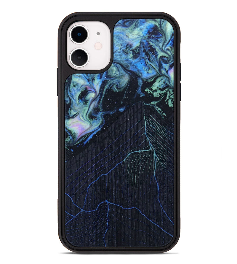 iPhone 11 Wood+Resin Phone Case - Keshawn (Aurora, 618536)