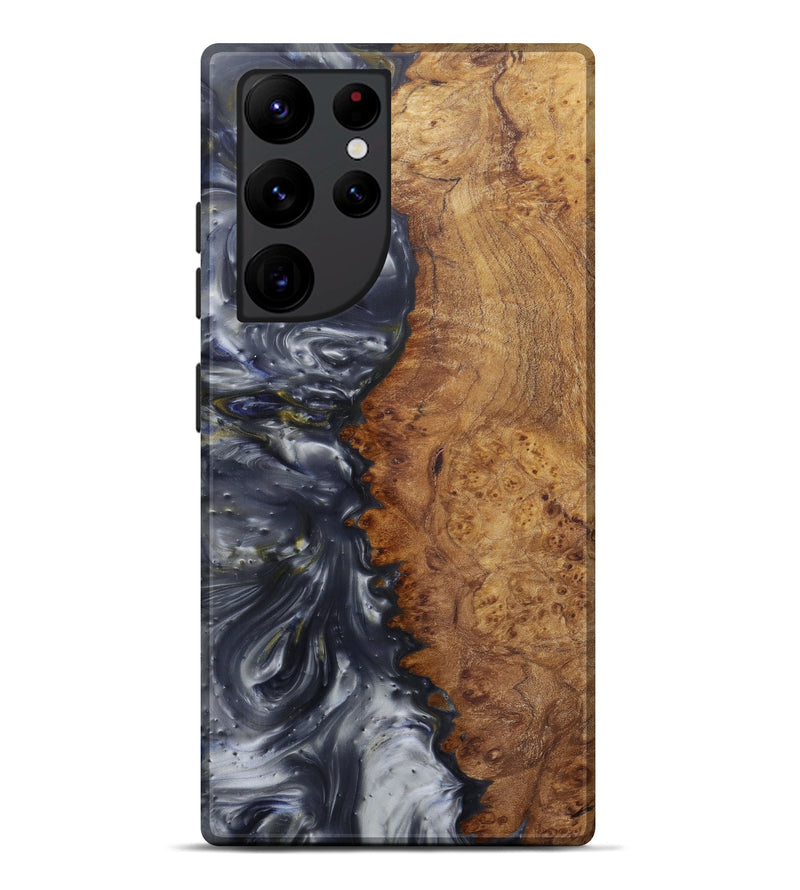 Galaxy S22 Ultra Wood+Resin Live Edge Phone Case - Julien (Metallic, 571518)
