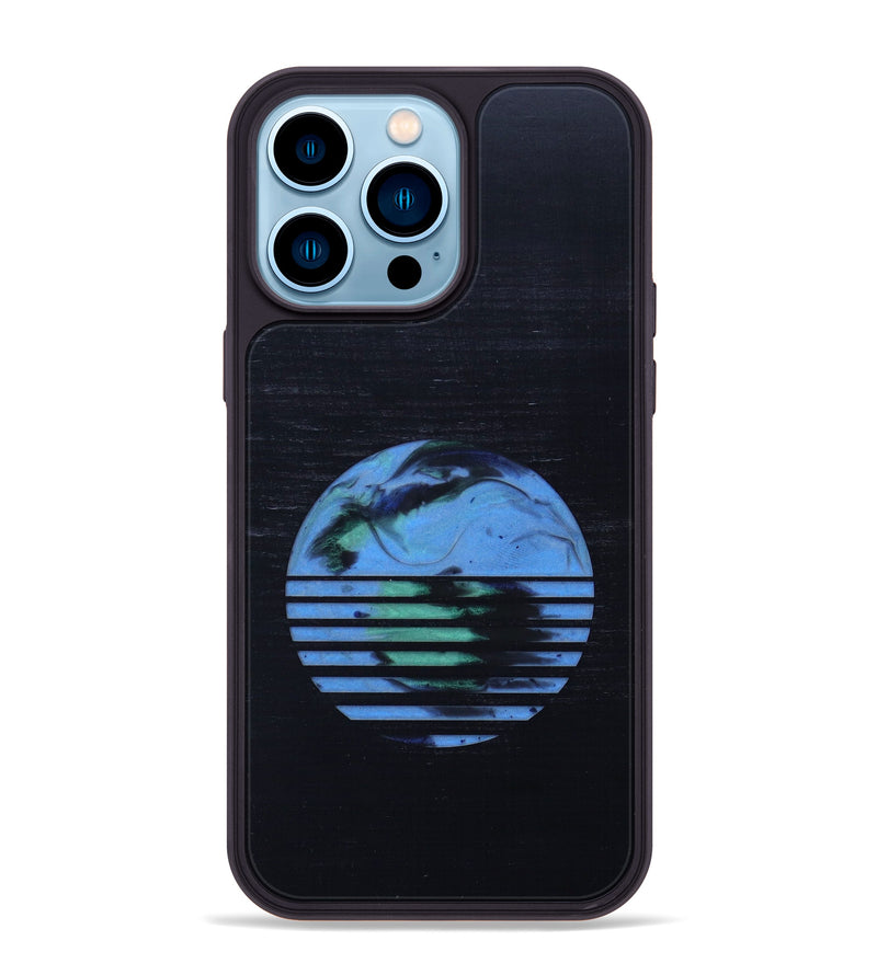 iPhone 14 Pro Max Wood+Resin Phone Case - Deanna (Retro, 635574)