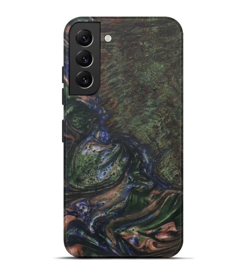 Galaxy S22 Plus Wood+Resin Live Edge Phone Case - Huelsman (Dark Green, 575503)
