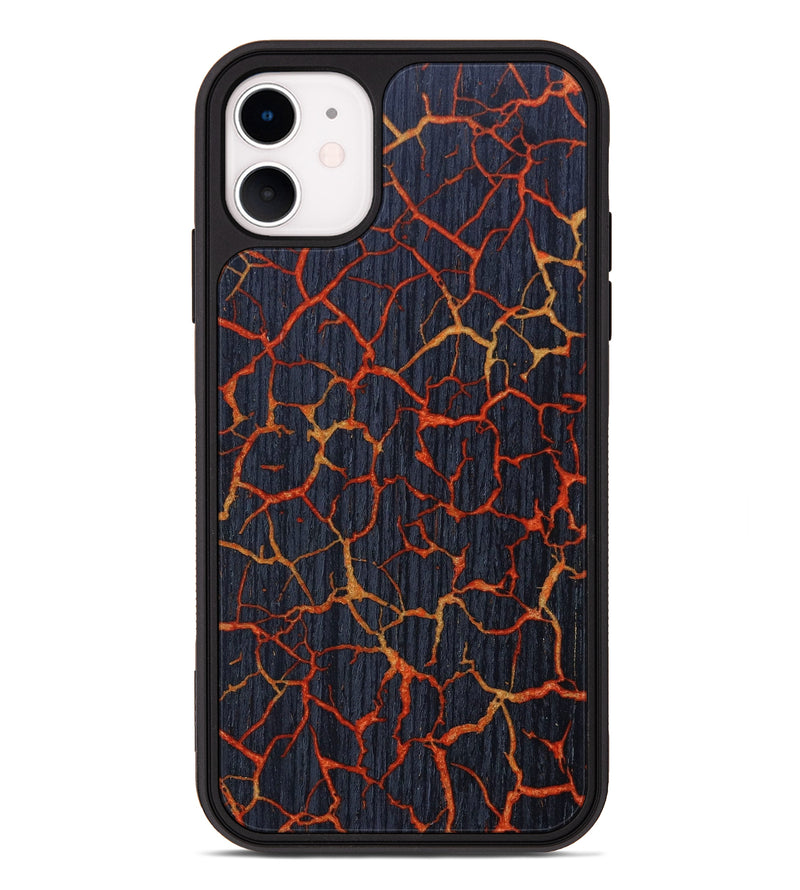 iPhone 11 Wood+Resin Phone Case - Linwood (Lava, 626033)