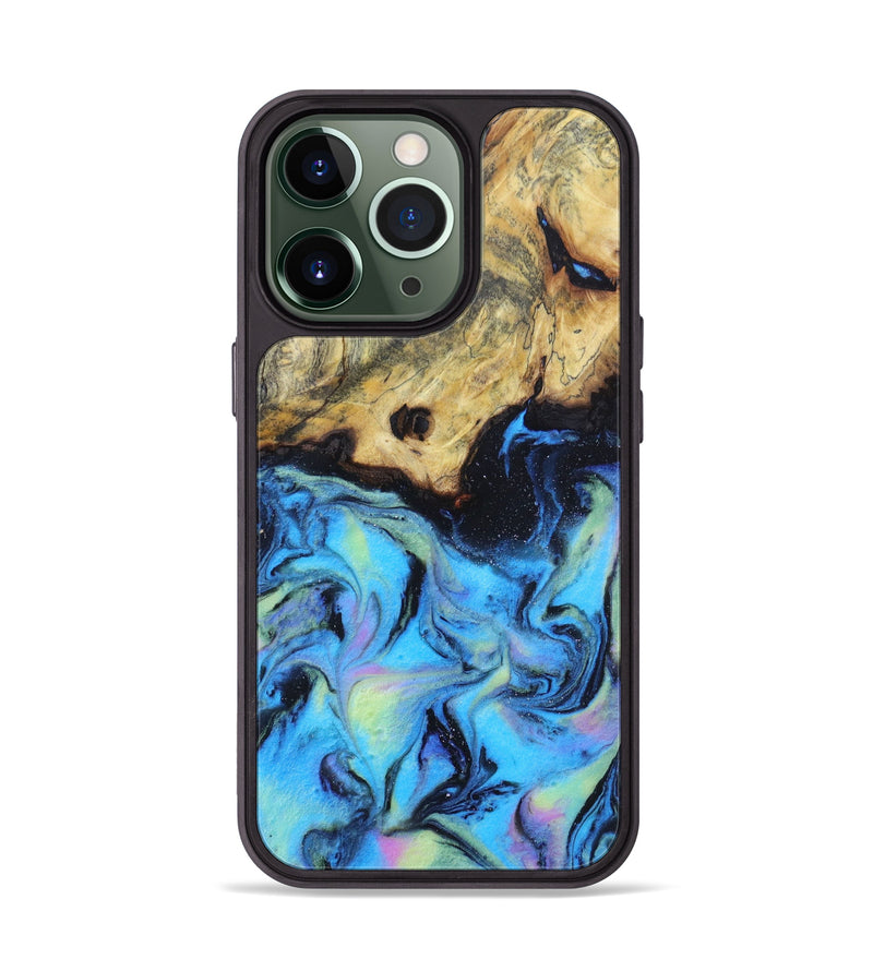 iPhone 13 Pro Wood+Resin Phone Case - Darin (Aurora, 617692)