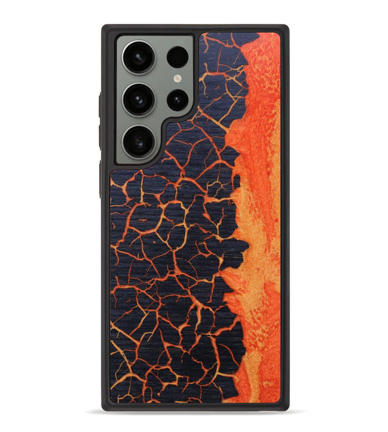 Galaxy S23 Ultra Wood+Resin Phone Case - Kaidence (Lava, 627068)