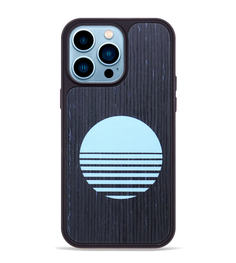 iPhone 14 Pro Max Wood+Resin Phone Case - Phoenix (Retro, 634682)