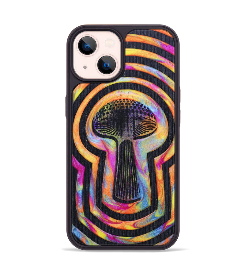 iPhone 14 Wood+Resin Phone Case - Buster (Retro, 634021)