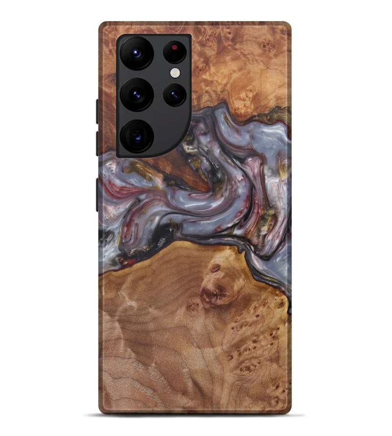 Galaxy S22 Ultra Wood+Resin Live Edge Phone Case - Darsey (Metallic, 571535)