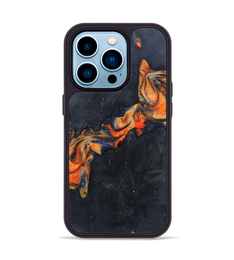iPhone 14 Pro Wood+Resin Phone Case - Alyse (Lava, 627567)