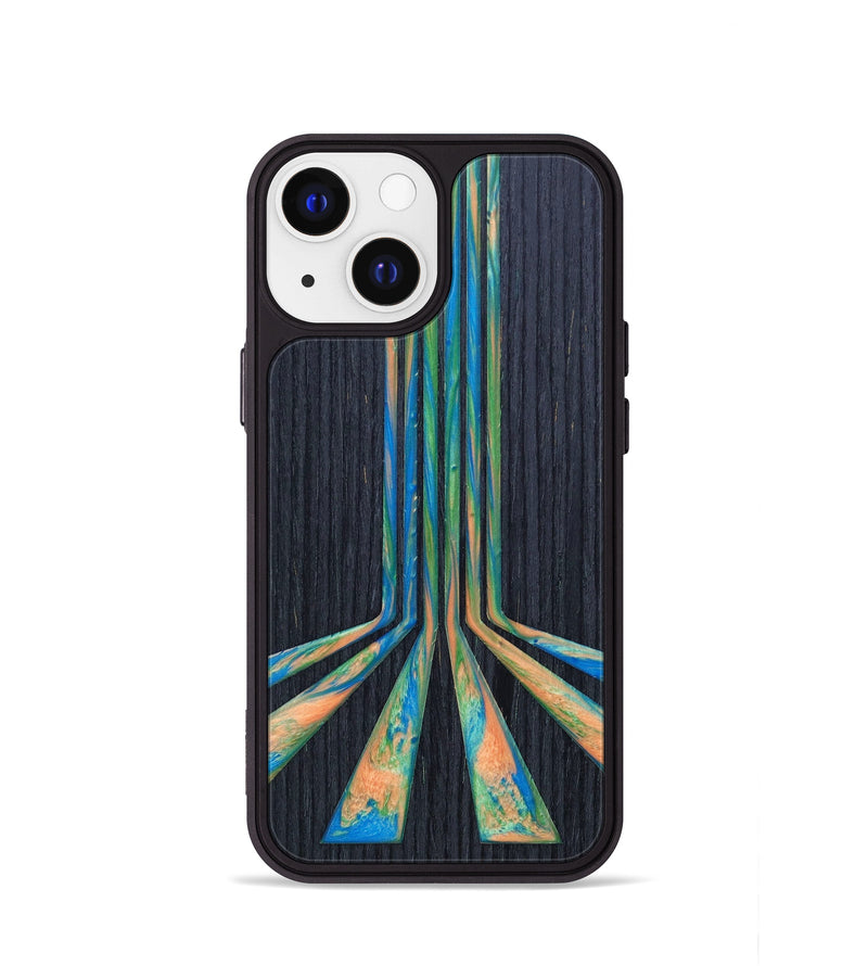 iPhone 13 mini Wood+Resin Phone Case - Stacy (Retro, 634781)