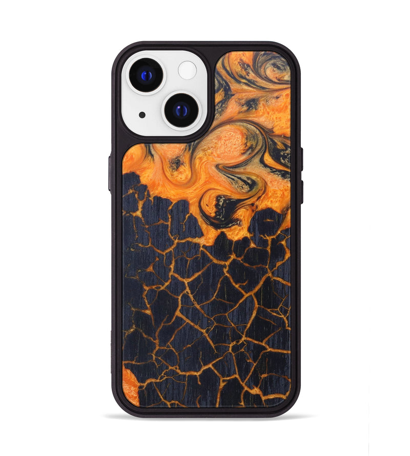 iPhone 13 Wood+Resin Phone Case - Cambree (Lava, 625016)