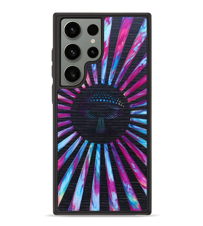Galaxy S23 Ultra Wood+Resin Phone Case - Natasha (Retro, 634424)