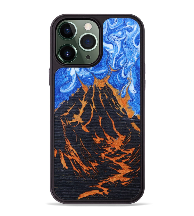 iPhone 13 Pro Max Wood+Resin Phone Case - Lennon (Lava, 627072)