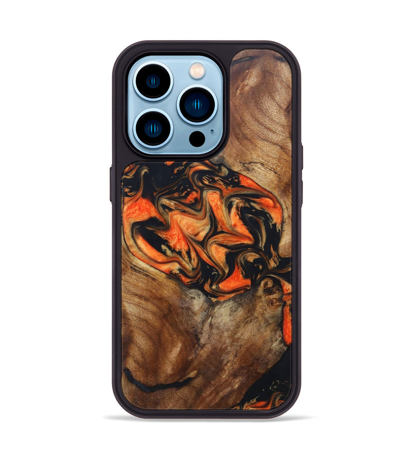 iPhone 14 Pro Wood+Resin Phone Case - Isis (Lava, 625043)