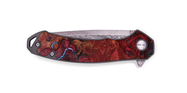 EDC Wood+Resin Pocket Knife - Loretta (Spring, 640626)