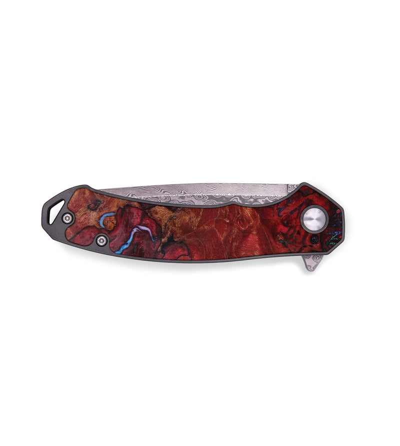 EDC Wood+Resin Pocket Knife - Loretta (Spring, 640626)