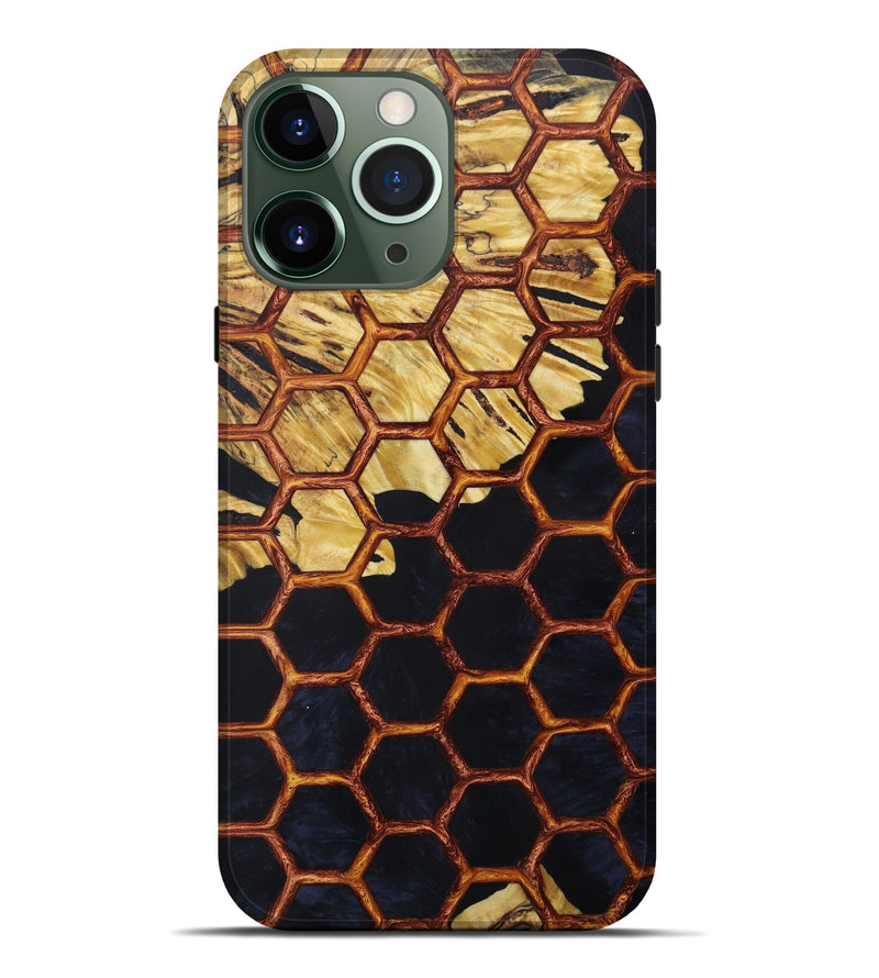 iPhone 13 Pro Max Wood+Resin Live Edge Phone Case - Stuart (Pattern, 646044)