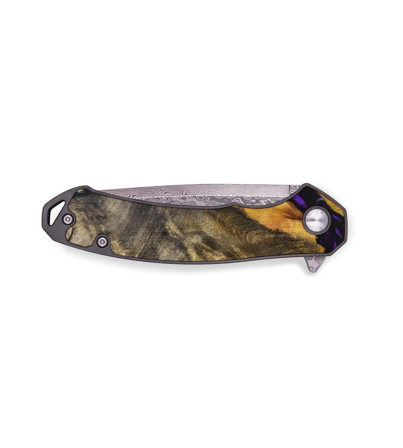 EDC Wood+Resin Pocket Knife - Garrett (Buckeye Burl, 637196)