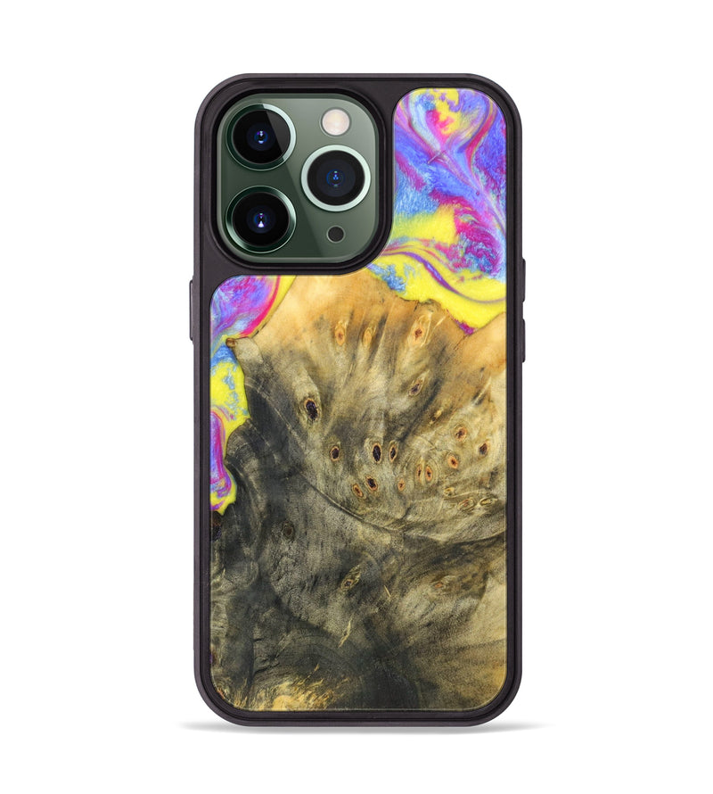 iPhone 13 Pro Wood+Resin Phone Case - Maurice (Retro, 639600)