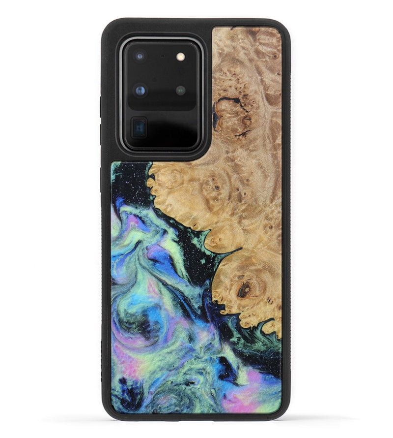 Galaxy S20 Ultra Wood+Resin Phone Case - Male (Aurora, 617606)