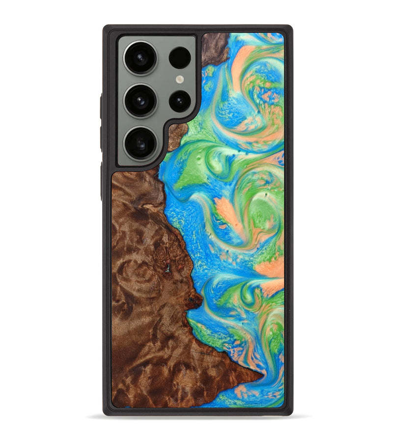 Galaxy S23 Ultra Wood+Resin Phone Case - Edna (Retro, 636250)