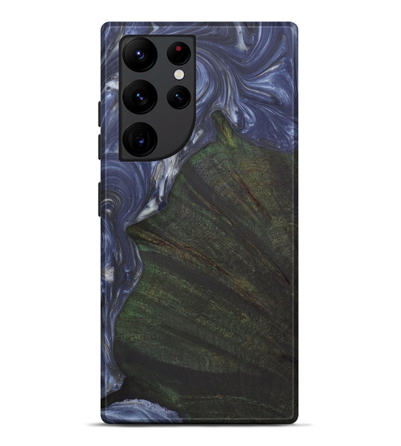 Galaxy S22 Ultra Wood+Resin Live Edge Phone Case - Manon (Light Blue, 575522)