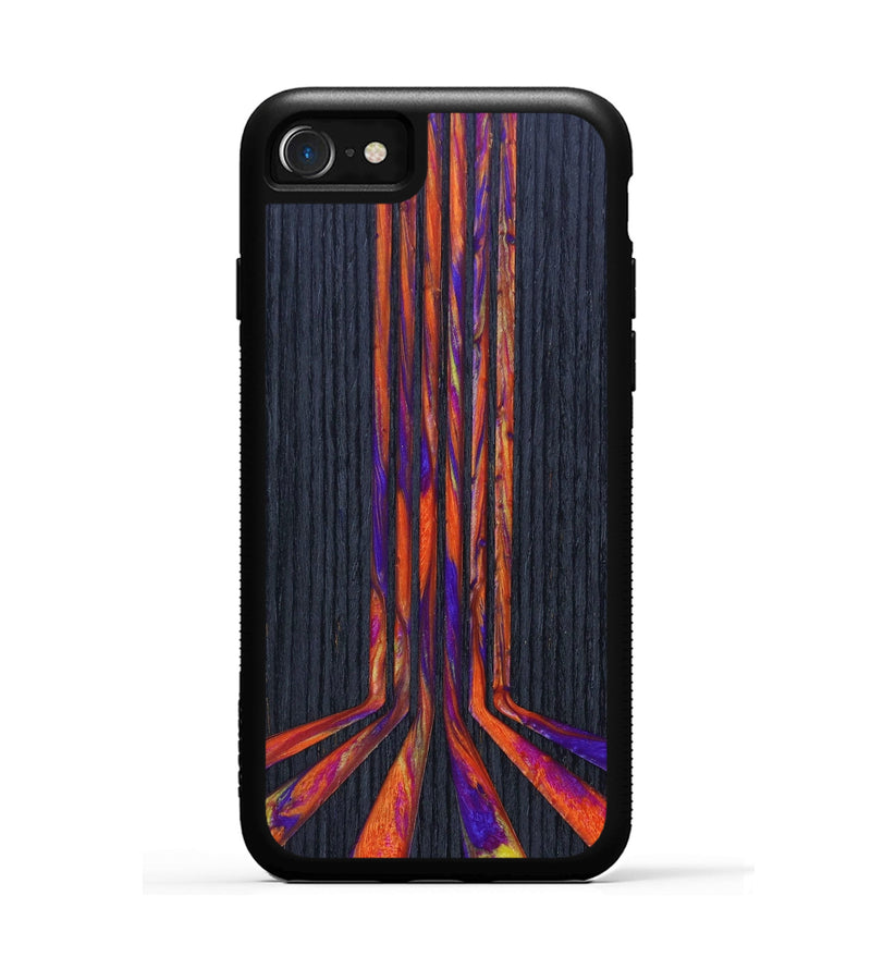 iPhone SE Wood+Resin Phone Case - Vivienne (Retro, 634474)
