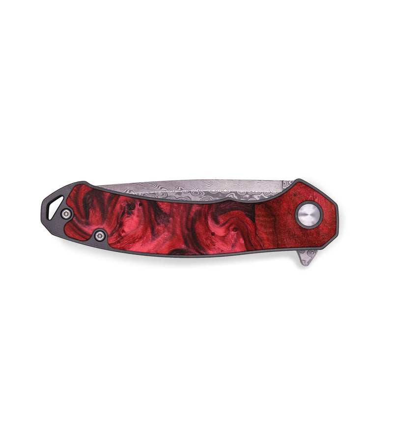 EDC Wood+Resin Pocket Knife - Lesley (Red, 640004)
