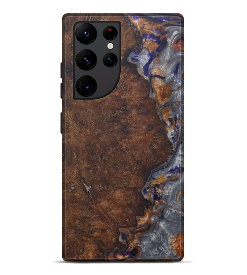 Galaxy S22 Ultra Wood+Resin Live Edge Phone Case - Pick (Metallic, 576792)
