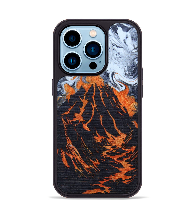 iPhone 14 Pro Wood+Resin Phone Case - Kairi (Lava, 627146)