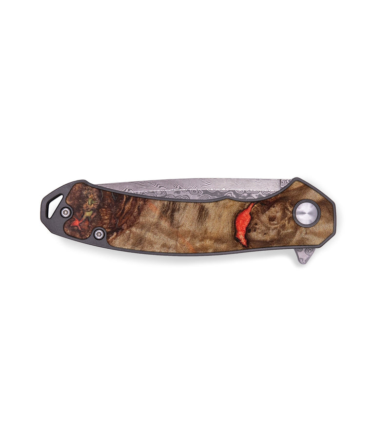 EDC Wood+Resin Pocket Knife - Jackie (Maple Burl, 636527)