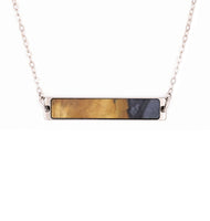 Bar Wood+Resin Necklace - Anakin (Pure Black, 618794)