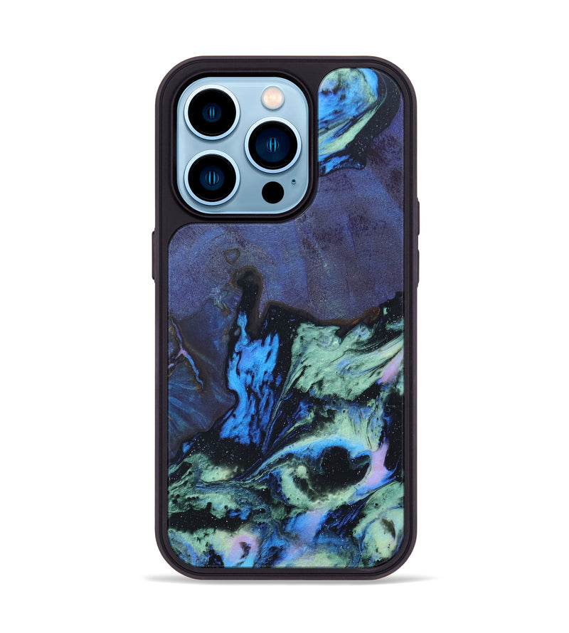 iPhone 14 Pro Wood+Resin Phone Case - Juan (Aurora, 621270)
