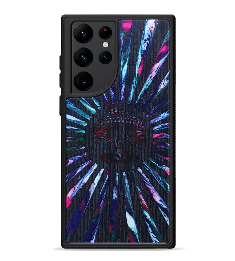 Galaxy S22 Ultra Wood+Resin Phone Case - Ranna (Retro, 633676)