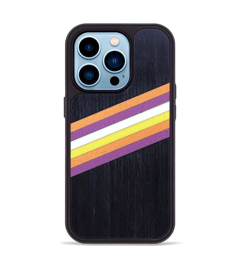 iPhone 14 Pro Wood+Resin Phone Case - Conor (Retro, 636279)