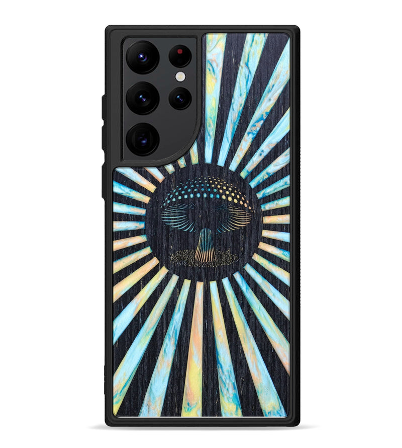 Galaxy S22 Ultra Wood+Resin Phone Case - Dina (Retro, 634137)