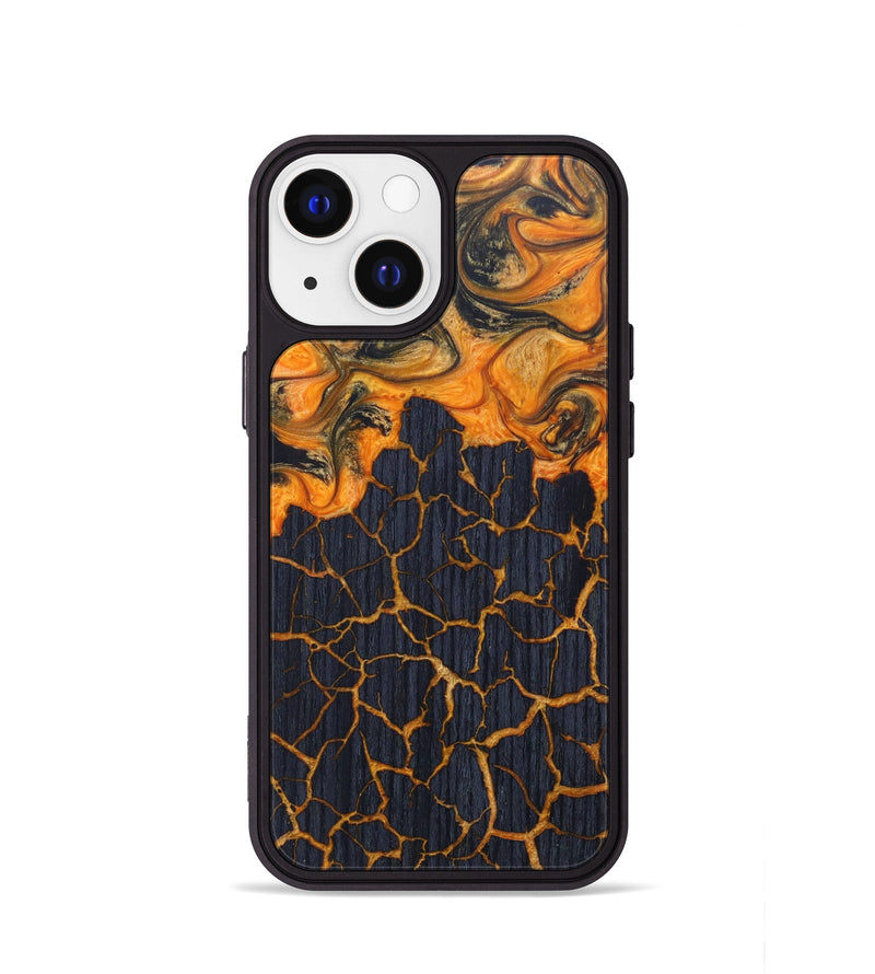 iPhone 13 mini Wood+Resin Phone Case - Eula (Lava, 625057)