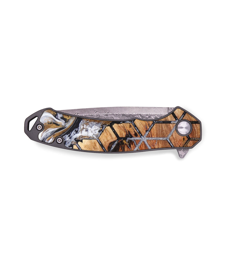 EDC Wood+Resin Pocket Knife - Breanna (Pattern, 637195)
