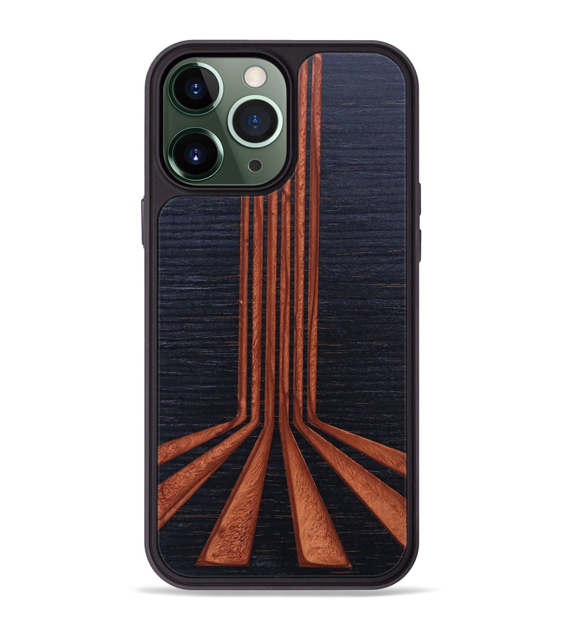 iPhone 13 Pro Max Wood+Resin Phone Case - Pamela (Retro, 636249)