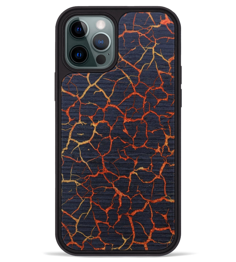 iPhone 12 Pro Max Wood+Resin Phone Case - Cecile (Lava, 626042)