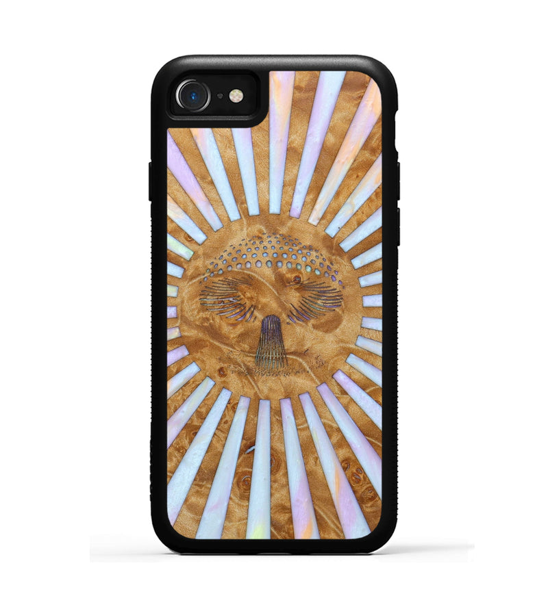 iPhone SE Wood+Resin Phone Case - Marquita (Retro, 634670)