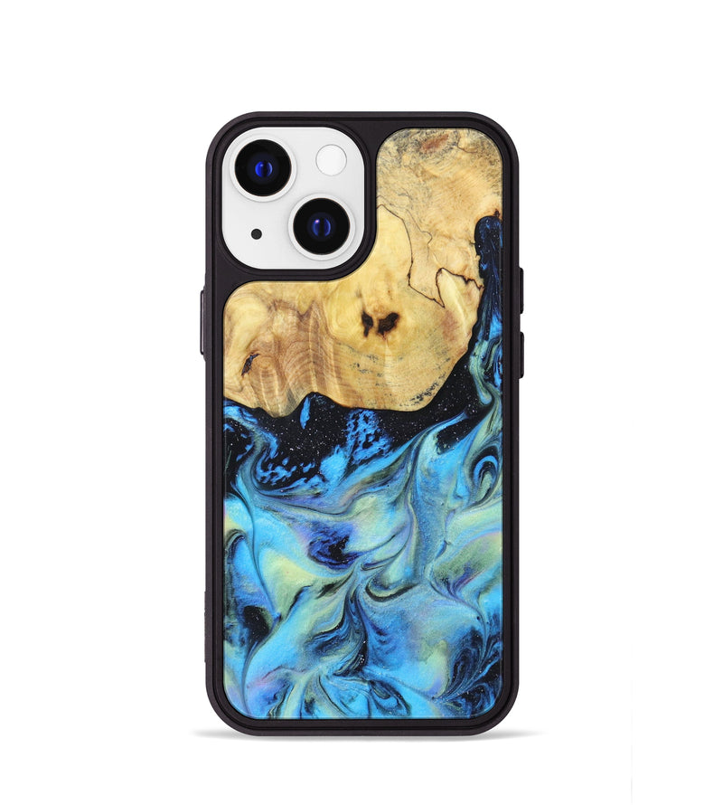 iPhone 13 mini Wood+Resin Phone Case - Vivianna (Aurora, 617427)