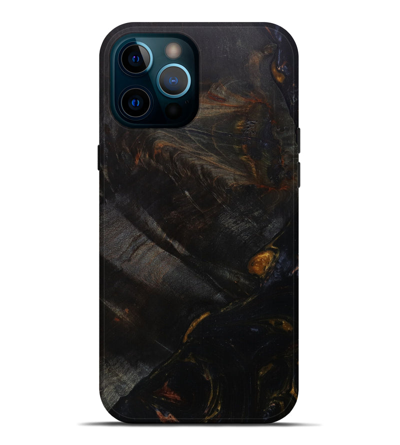 iPhone 12 Pro Max Wood+Resin Live Edge Phone Case - Gurmeet (Metallic, 584072)