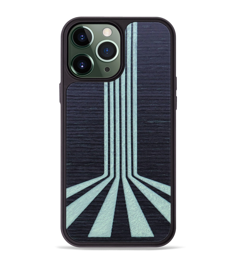 iPhone 13 Pro Max Wood+Resin Phone Case - Cindy (Retro, 634785)