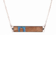 Bar Wood+Resin Necklace - Chelsea (Pattern, 638228)